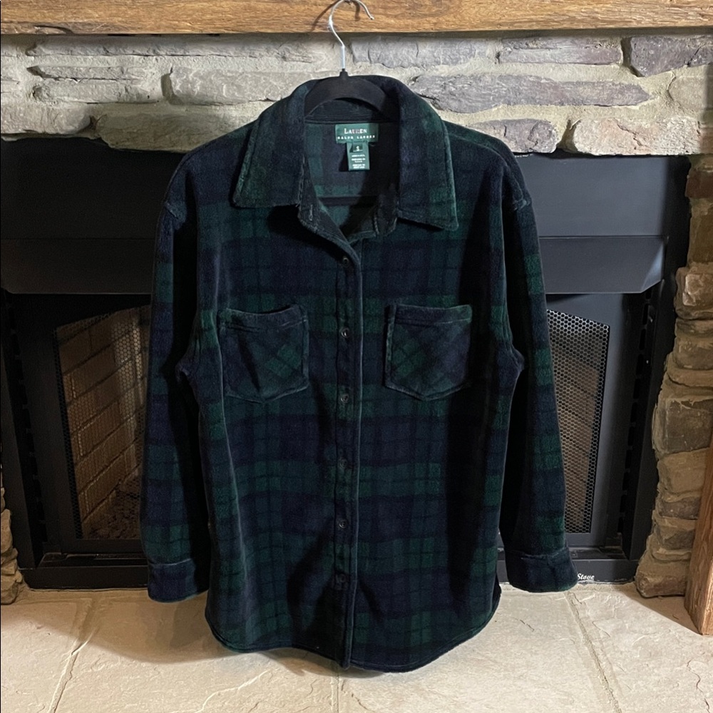 Lauren Ralph Lauren Dark Plaid Utility Jacket